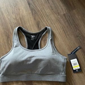 NWT Grey Reebok Sports Bra